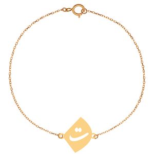 پابند طلا 18 عیار زنانه کرابو طرح ت مدل kr2126